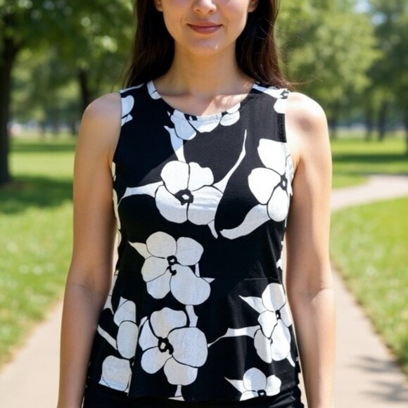 Handmade Cotton Boho Tunic | Womens Chic Floral Loose Top | One Size - Picture 1 of 13